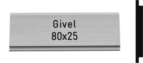 Givel Schild 80 x 25mm