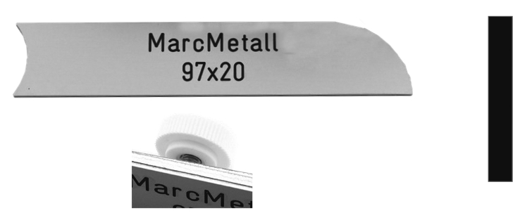 MarcMetall Komplett-Schild 97x20mm