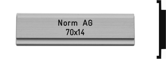 Norm Schild 70 x 14mm