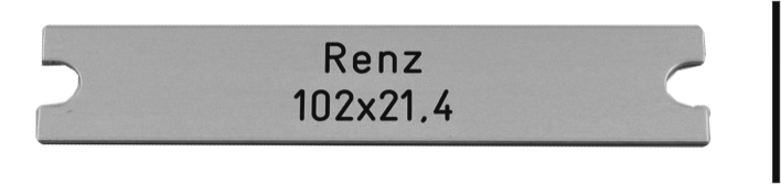 Renz-Schild 102 x 21,4mm