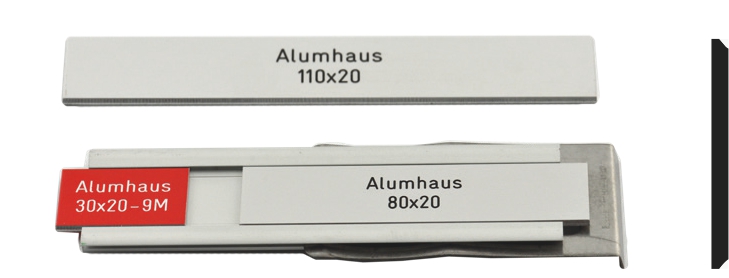 Alumhaus-Schild 80 x 20mm