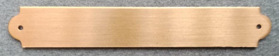 Gem&#228;ldeschild 75 x 12mm, Messing geschliffen und lackiert, graviert